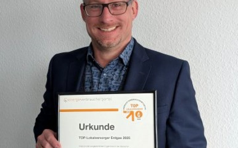  Oberhessen-Gas auch in diesem Jahr als TOP-Lokalversorger ausgezeichnet